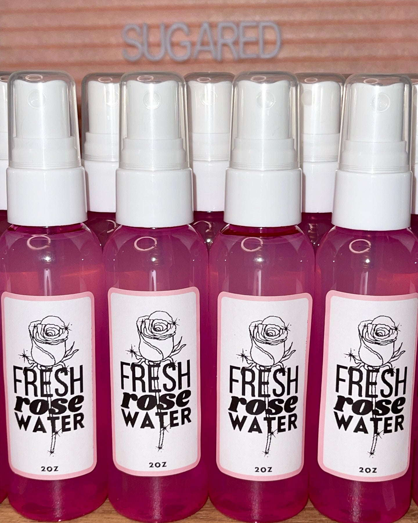 Fresh rose water